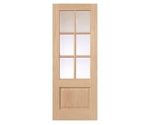 Oak Dove Glazed - Prefinished Internal Doors