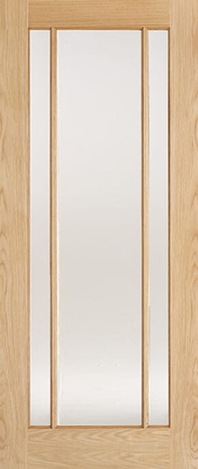 Lincoln Oak Frosted Glass Internal Door Set by LPD