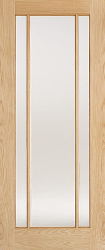 Lincoln Oak Frosted Glass Internal Door Set by LPD