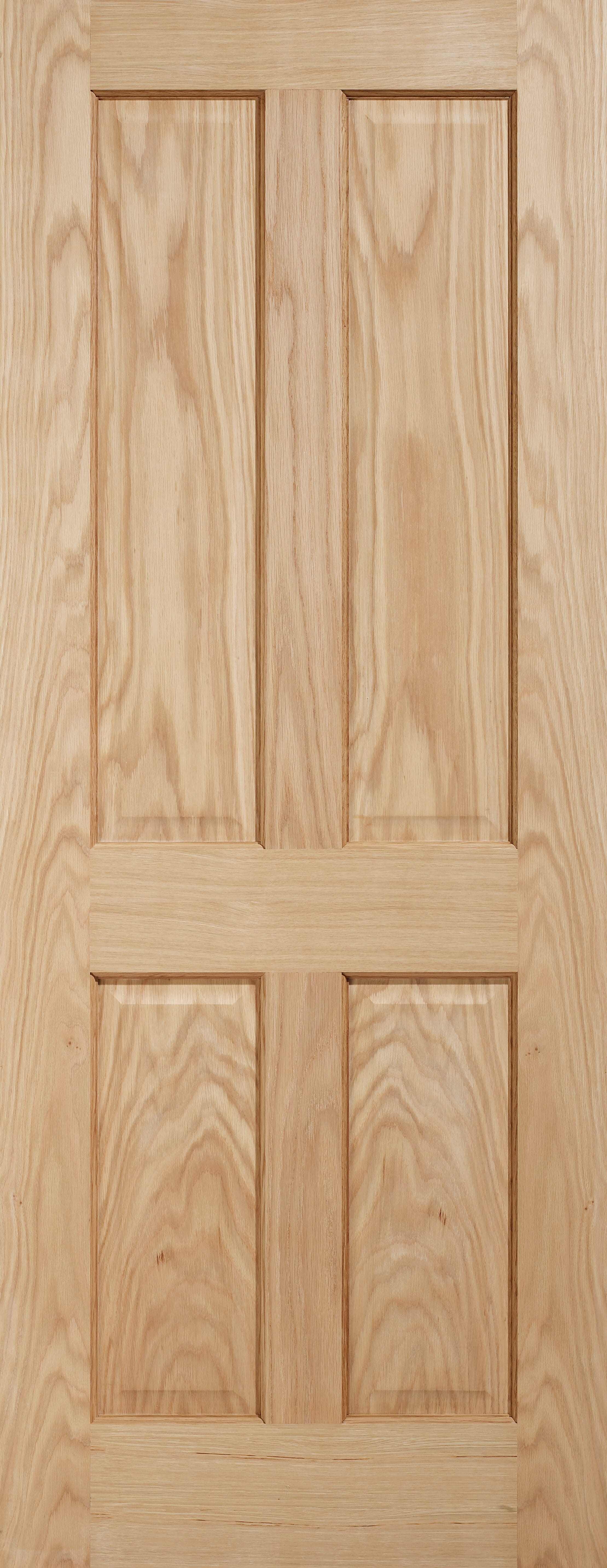 Traditional Victorian Oak 4 Panel - Prefinished Internal Doors