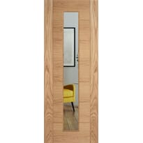 Modern 7p Oak 1l Clear Glazed - Prefinished Image