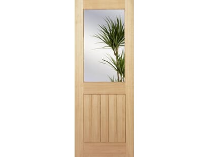 Mexicano Oak Half Light Clear - Prefinished Internal Doors Image