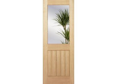 Mexicano Oak Half Light Clear - Prefinished Internal Doors