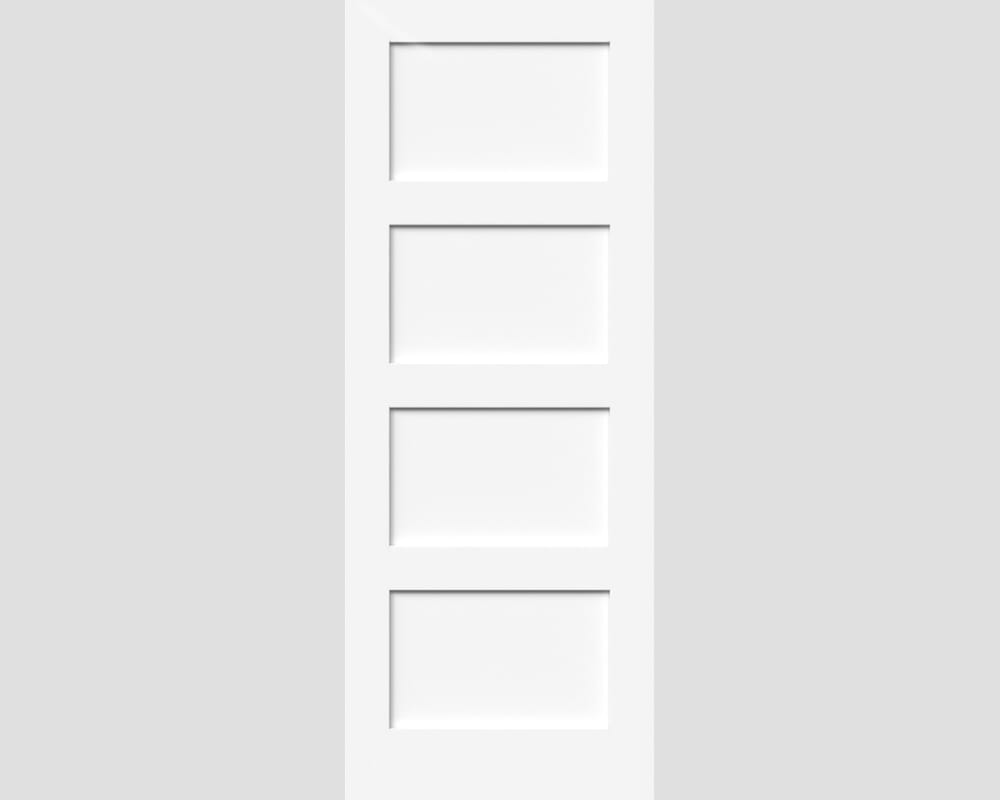 838x1981x44mm (33") White Shaker 4 Panel Door