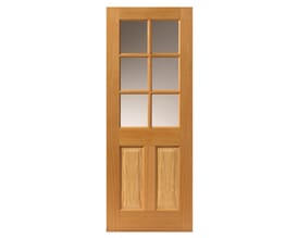 Oak Dean Glazed - Prefinished Internal Doors