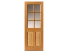 Oak Dean Glazed - Prefinished Internal Doors