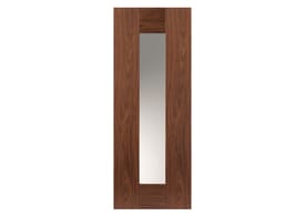 1981mm x 838mm x 35mm (33") Axis Walnut Glazed - Prefinished Door