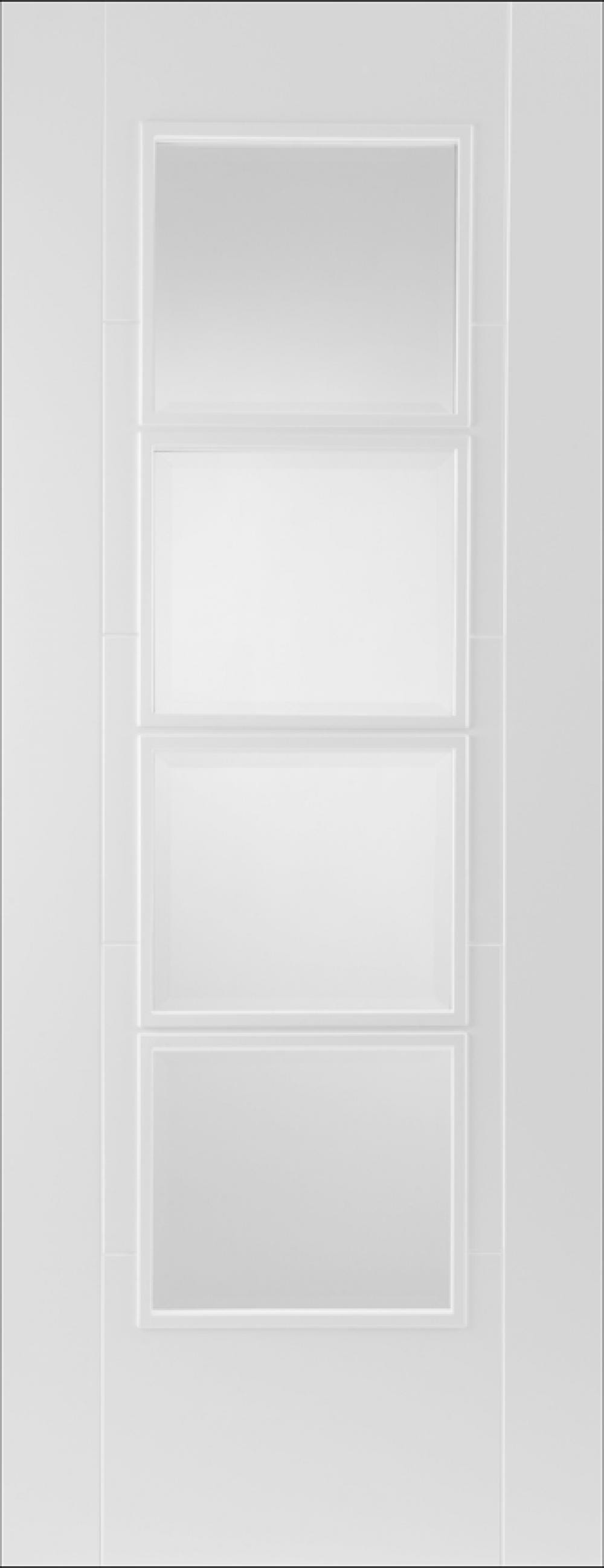 826 X 2040 X 44mm Iseo White 4 Light Fire Door