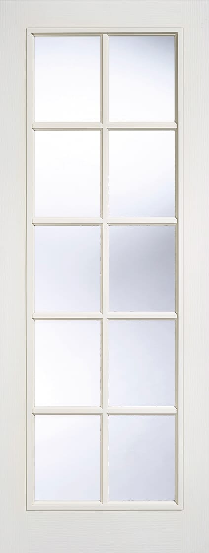 1981 x 762 x 35mm (30") Textured SA 10L Glazed White  Internal Door