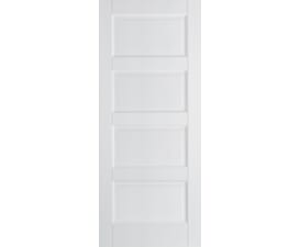762x1981x44mm (30") Contemporary 4P White Fire Door