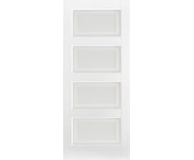 813x2032x35mm (32") Contemporary 4L Glazed White Door
