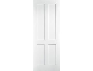 London White 4 Panel Fire Door