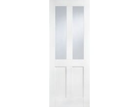 London White - Clear Glass Internal Doors