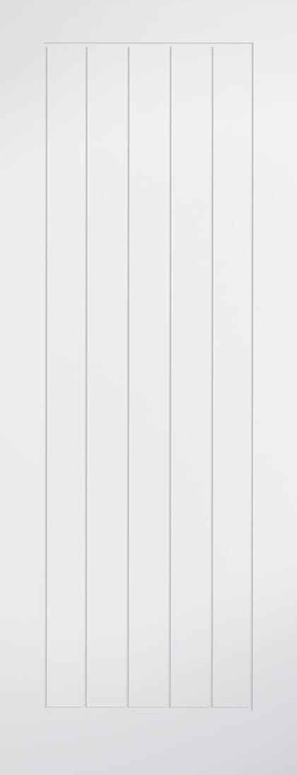 526x2040x44mm Mexicano White Fire Door by LPD