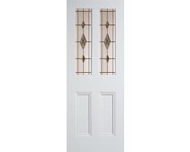 Malton White - Smoked Abe-Leaded Glass Internal Doors