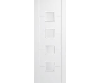 Vancouver White 4 Light Small - Frosted Glass Internal Doors