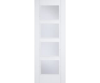 Vancouver White 4 Light - Clear Glass Internal Doors