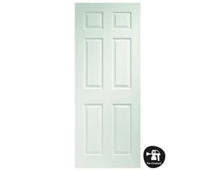 Colonist 6 Panel - Prefinished White Internal Doors