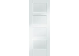 457x1981x35mm (18") 4 Panel White Shaker Door
