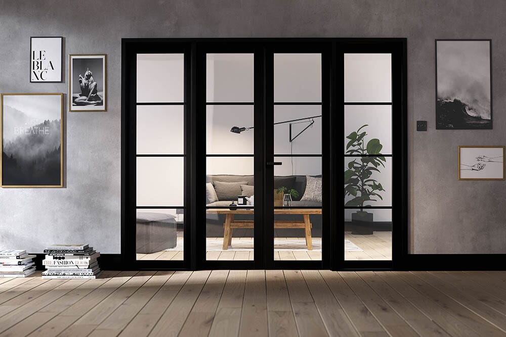 Soho Black Internal French Doors by LPD
