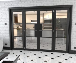 Heritage Black Glazed Prefinished Internal French Doors