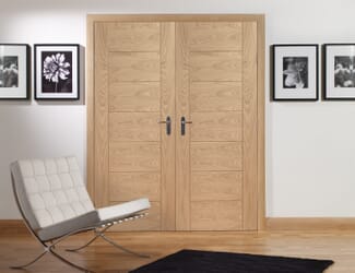 Palermo Oak Rebated Pair Internal Doors
