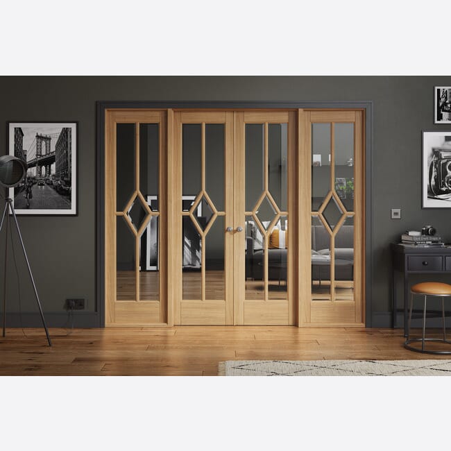 W4 Reims Oak Internal Room Divider Range At Express Doors Direct