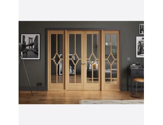 Reims Oak Internal French Doors by LPD