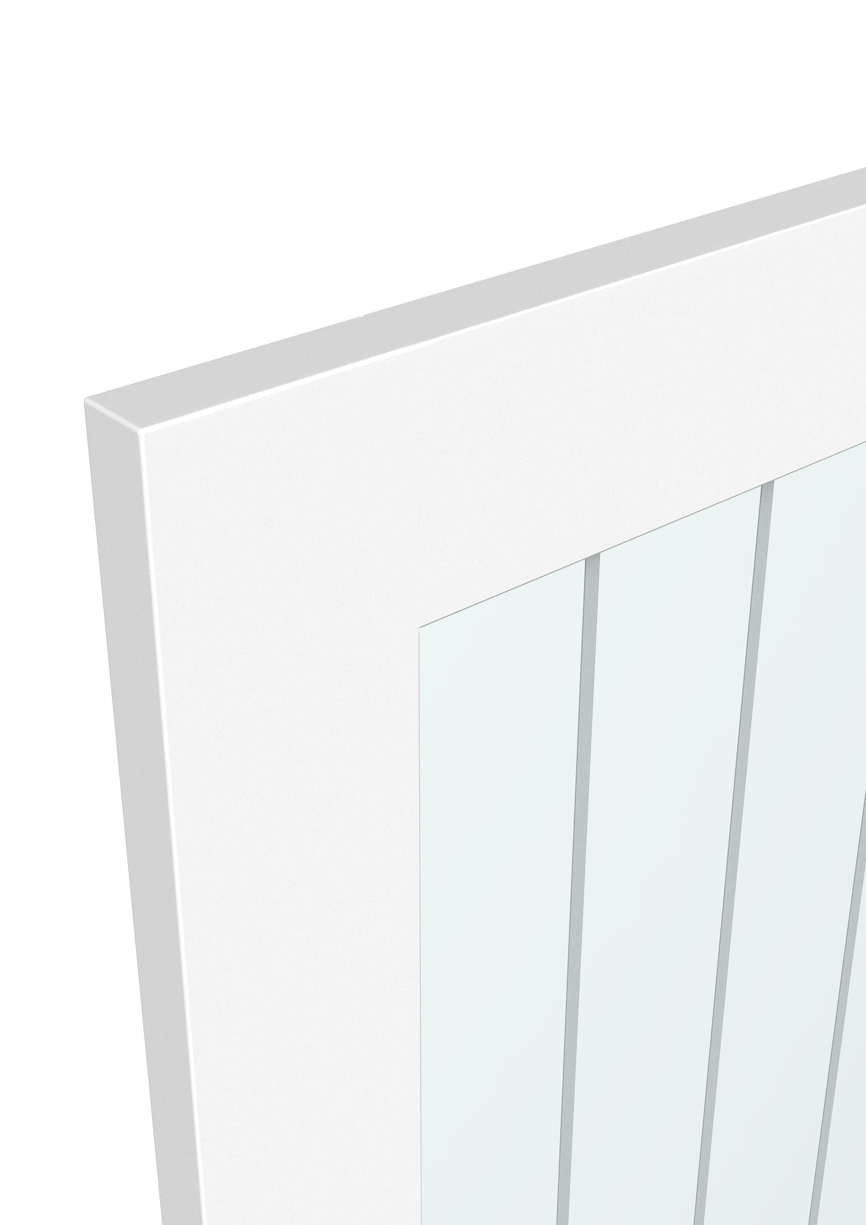 1426x2021x133mm Suffolk White P10 Glazed French Door Set