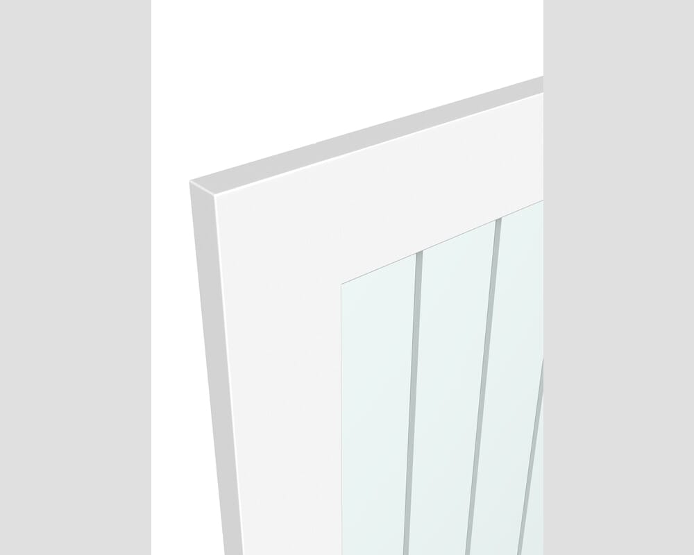 1426x2021x133mm Suffolk White P10 Glazed French Door Set