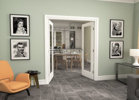 Suffolk White P10 Glazed French Door Set