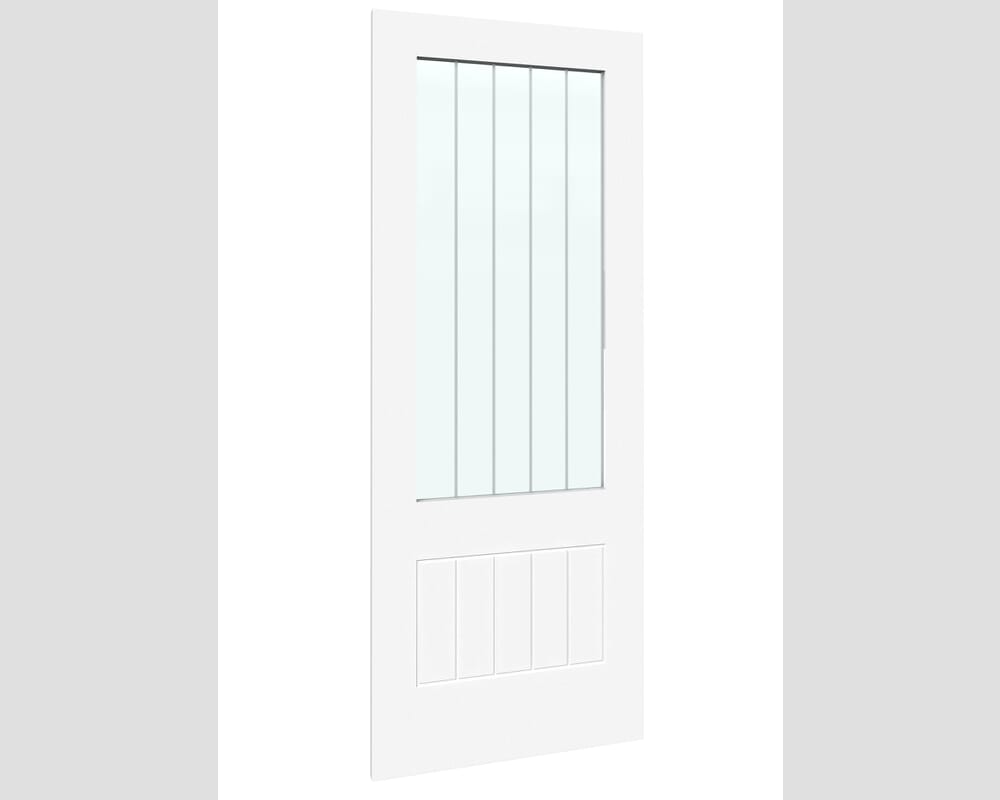 1426x2021x133mm Suffolk White 2XG Glazed French Door Set