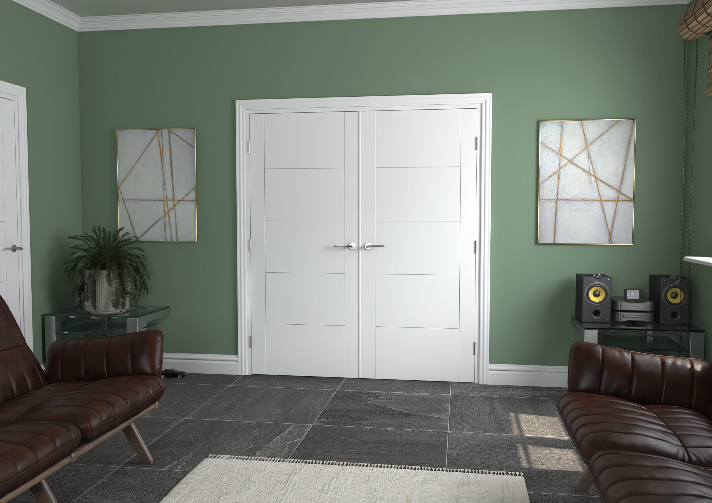 Iseo White French Door Set
