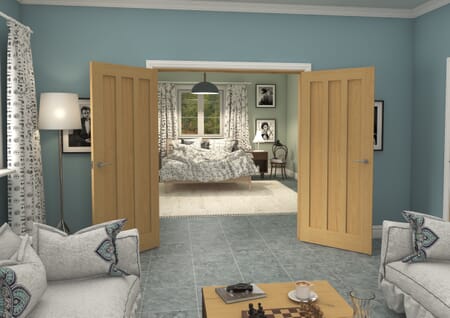Aston Oak French Door Set