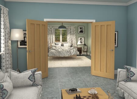 Aston Oak French Door Set