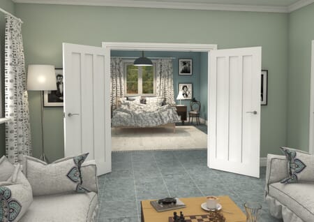 Aston White French Door Set
