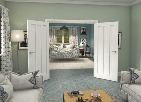Aston White French Door Set