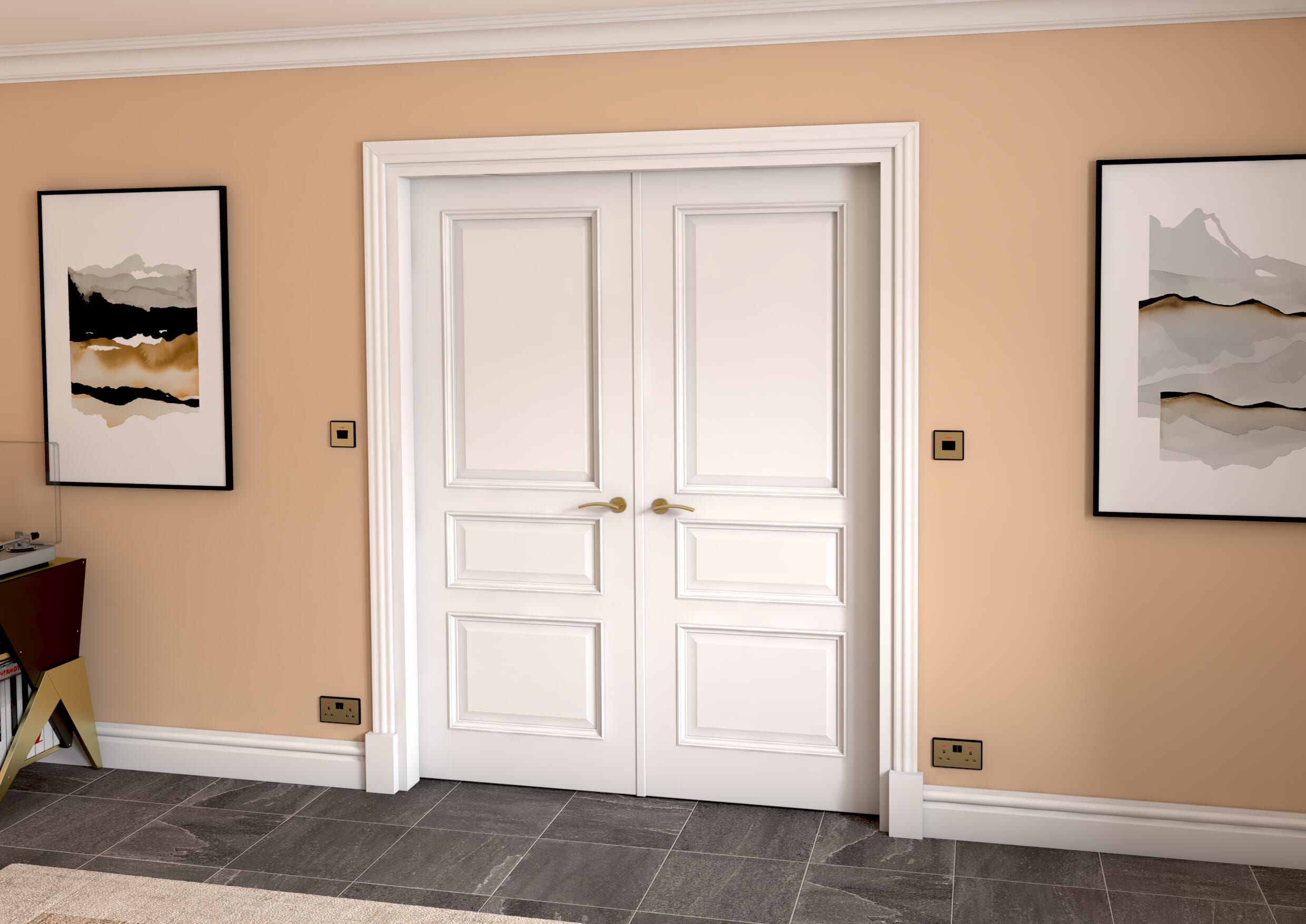 Kent White French Door Set