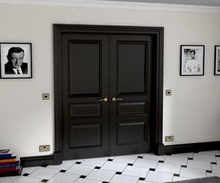 Kent Black Prefinished French Door Set