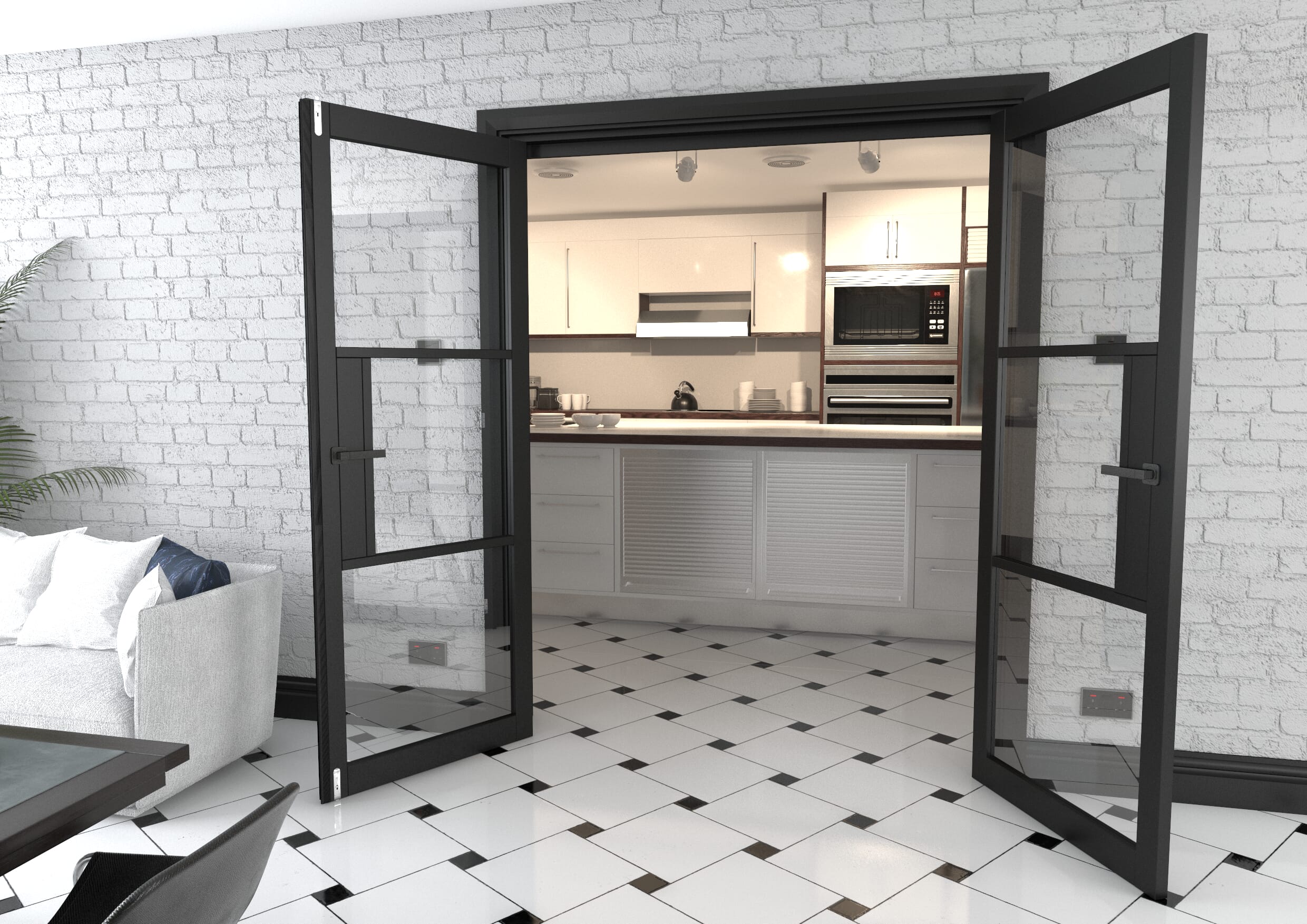 Heritage Glazed French Door Set 1580mm(w) X 2021mm(h) At Climadoor