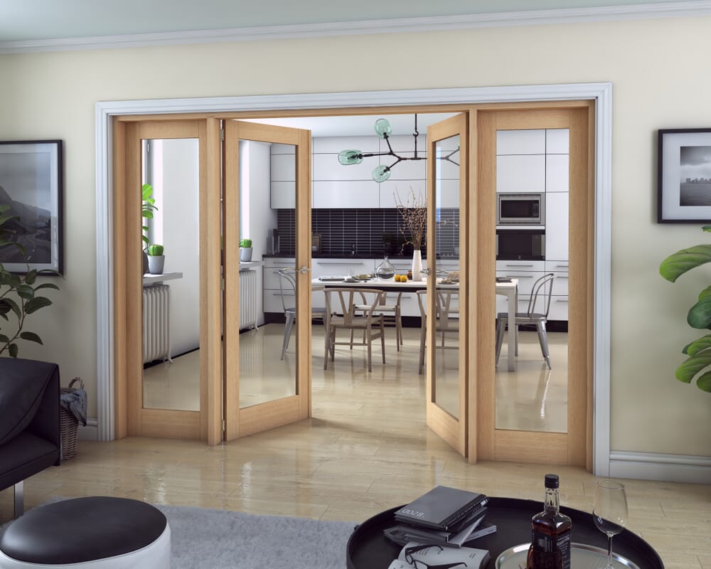 Oak P10 French Door Set 2610mm(W) x 2021mm(H)