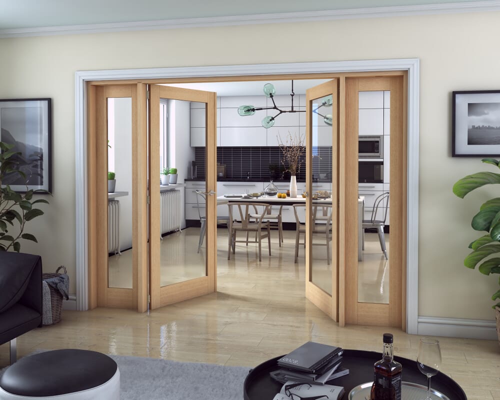 Oak P10 French Door Set 2454mm(W) x 2021mm(H)