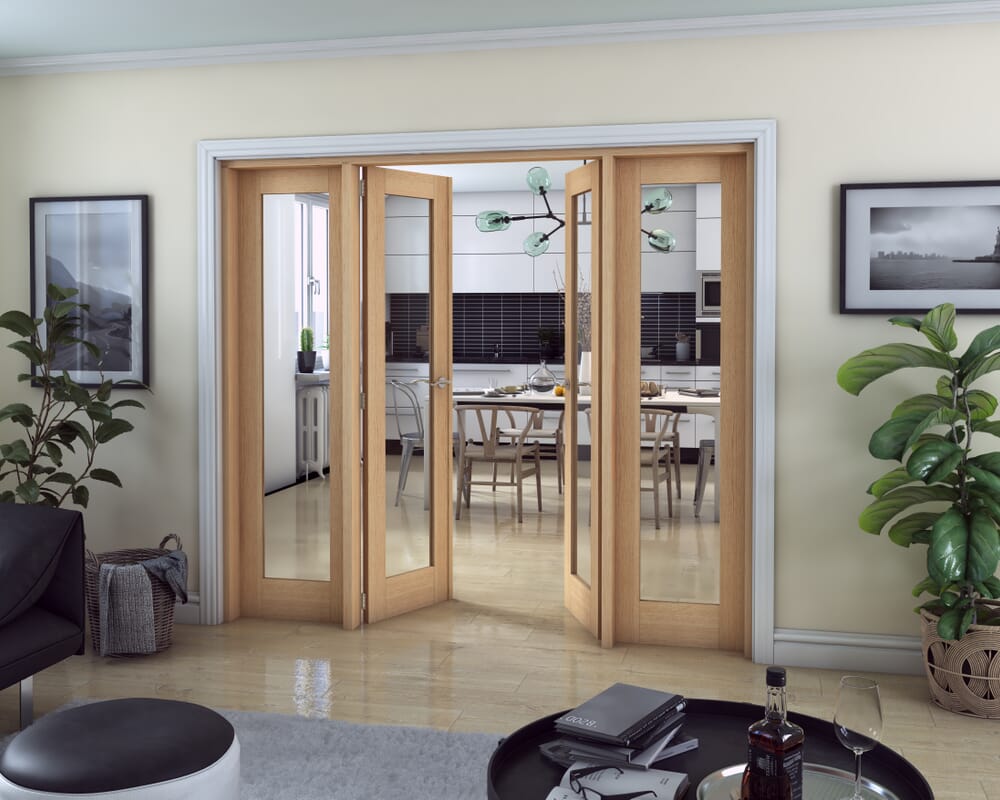 Oak P10 French Door Set 2072mm(W) x 2021mm(H)