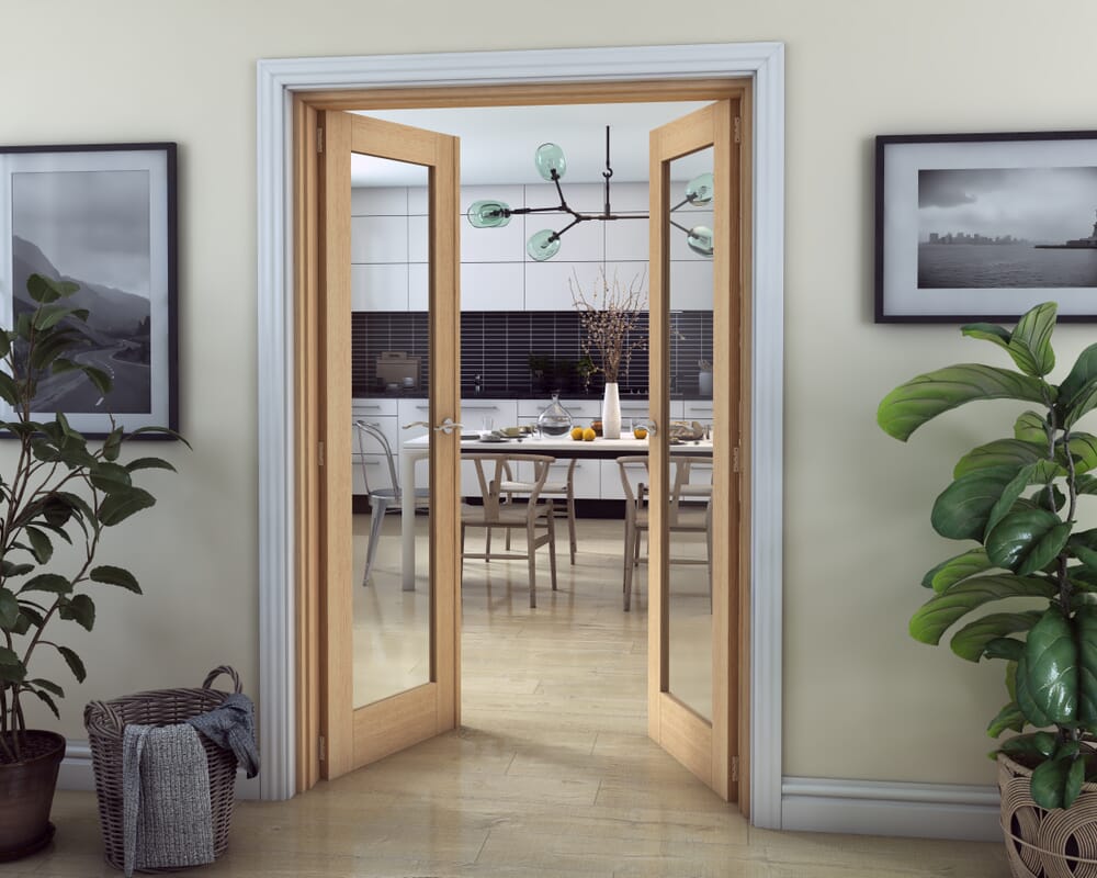 Oak P10 French Door Set 1276mm(W) x 2021mm(H)