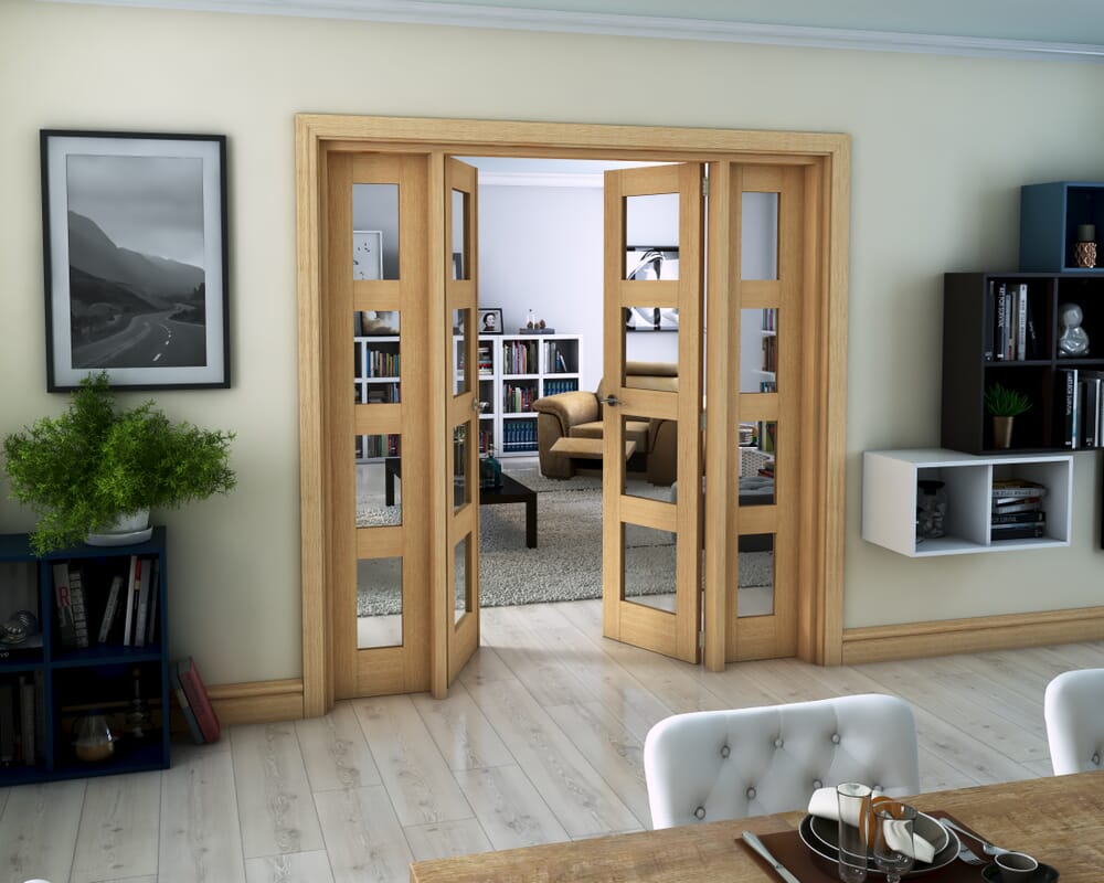 Oak 4L French Door Set 2072mm(W) x 2021mm(H)