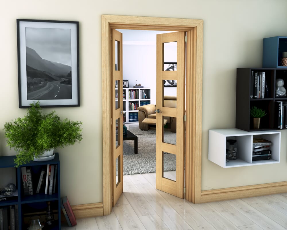 Oak 4L French Door Set 1122mm(W) x 2021mm(H)