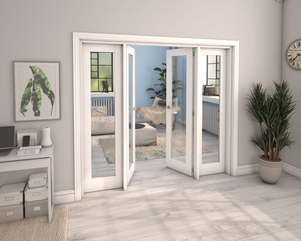 White P10 French Door Set 2072mm(W) x 2021mm(H)
