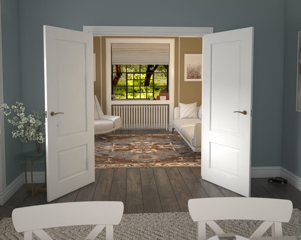 1580x2021x133mm Grange White French Door Set