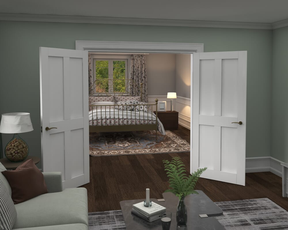 1732x2021x133mm Victorian Shaker 4 Panel White French Door Set