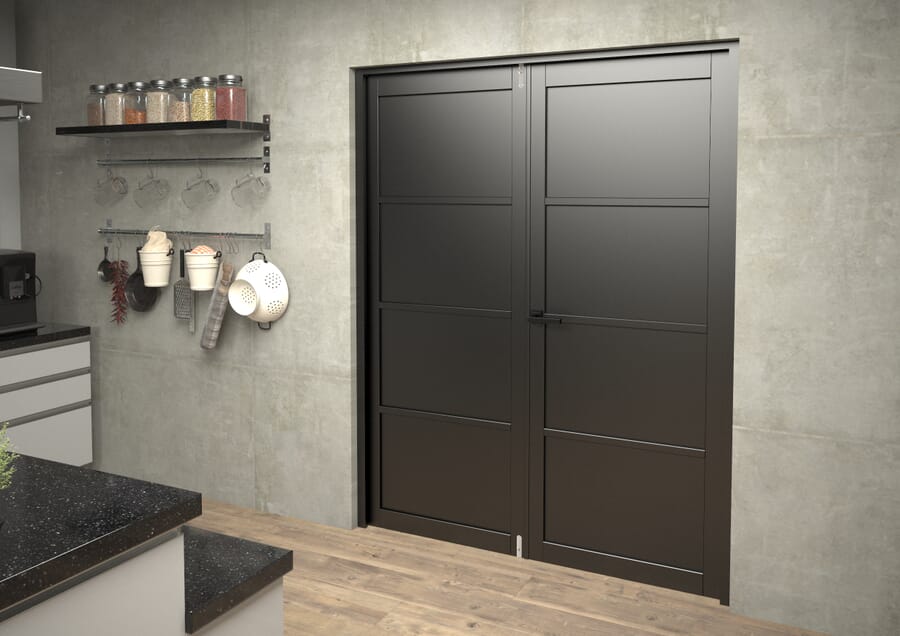 Black Kensington 4P French Door Set